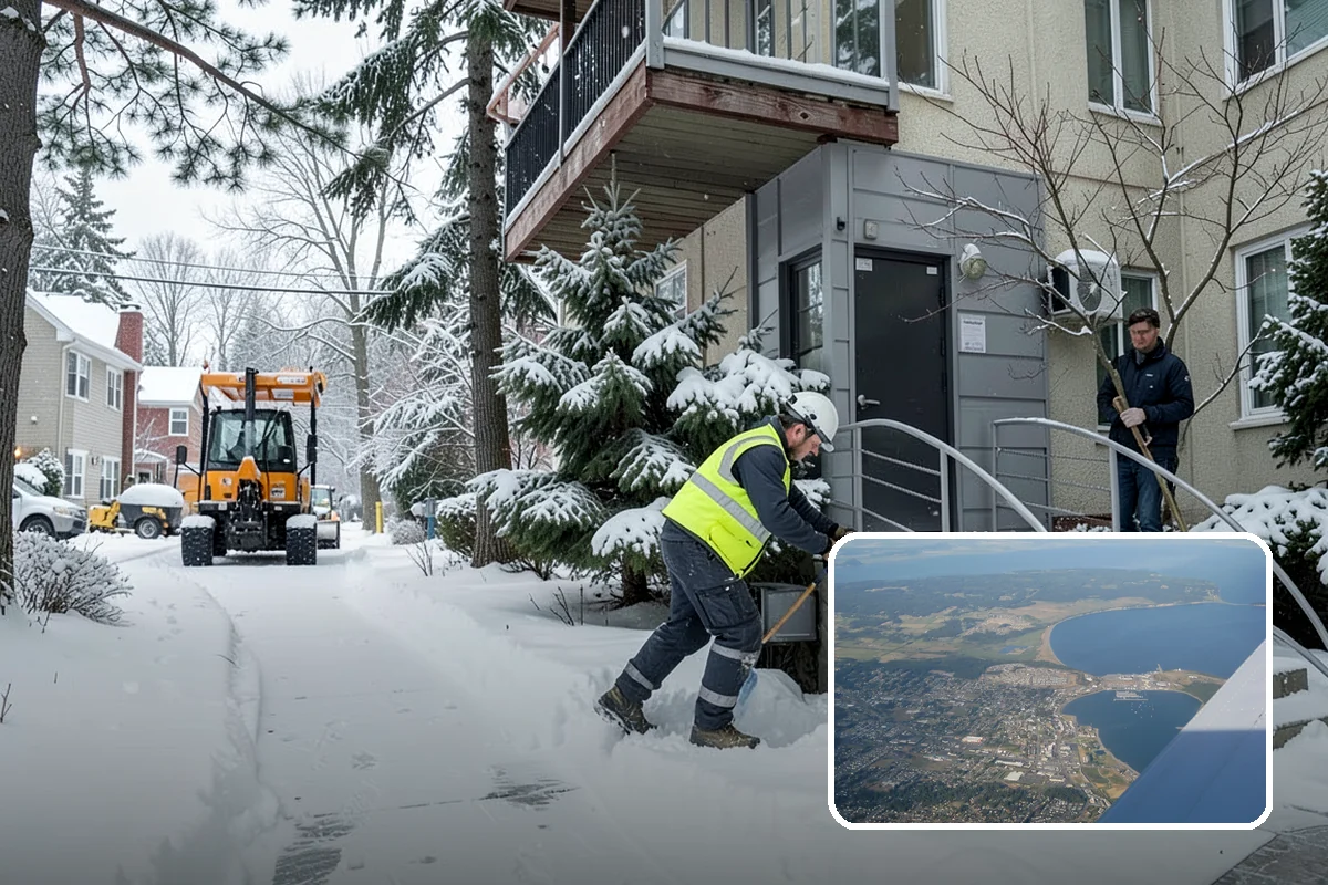 Low-Slope Roof Snow Removal in Oak Harbor, Island County, WA - Load reduction on roofs that cannot shed snow by gravity