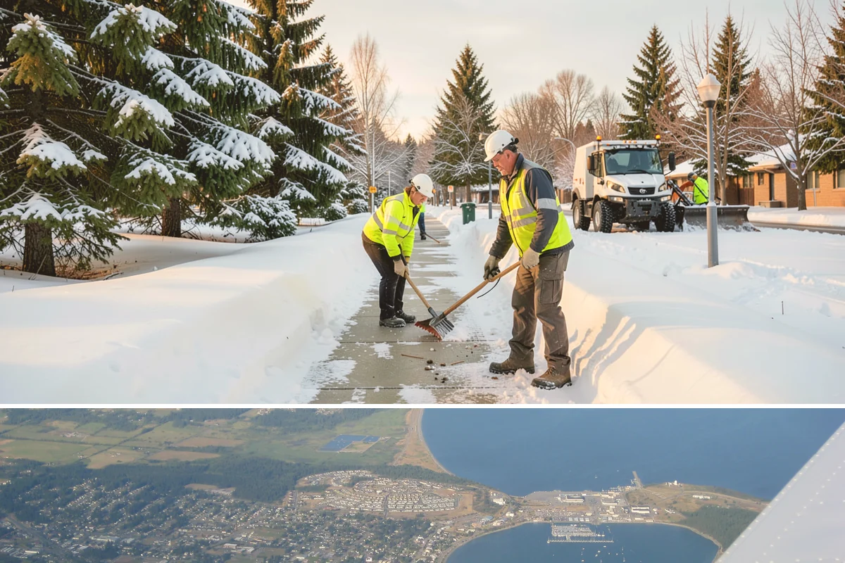 Low-Slope Roof Snow Removal in Oak Harbor, Island County, WA - Low-slope roof snow removal is critical after major accumulation events from December through February, especially before rain...