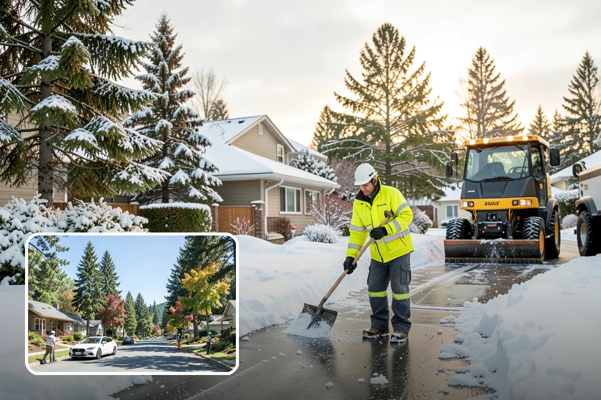 Low-Slope Roof Snow Removal in Orting, Pierce County, WA - Load reduction on roofs that cannot shed snow by gravity