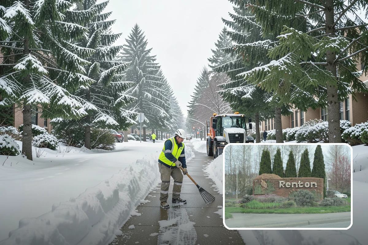 Low-Slope Roof Snow Removal in Renton, King County, WA - Load reduction on roofs that cannot shed snow by gravity
