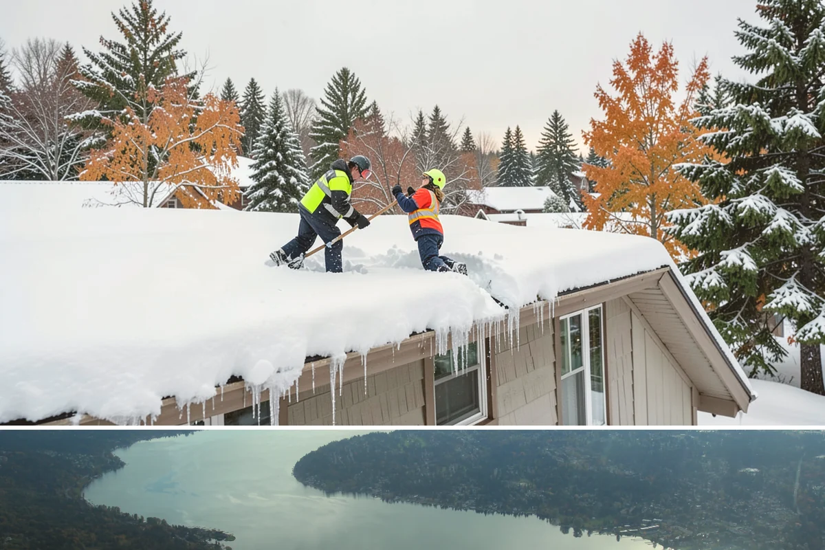Low-Slope Roof Snow Removal in Sammamish, King County, WA - Low-slope roof snow removal is critical after major accumulation events from December through February, especially before rain...