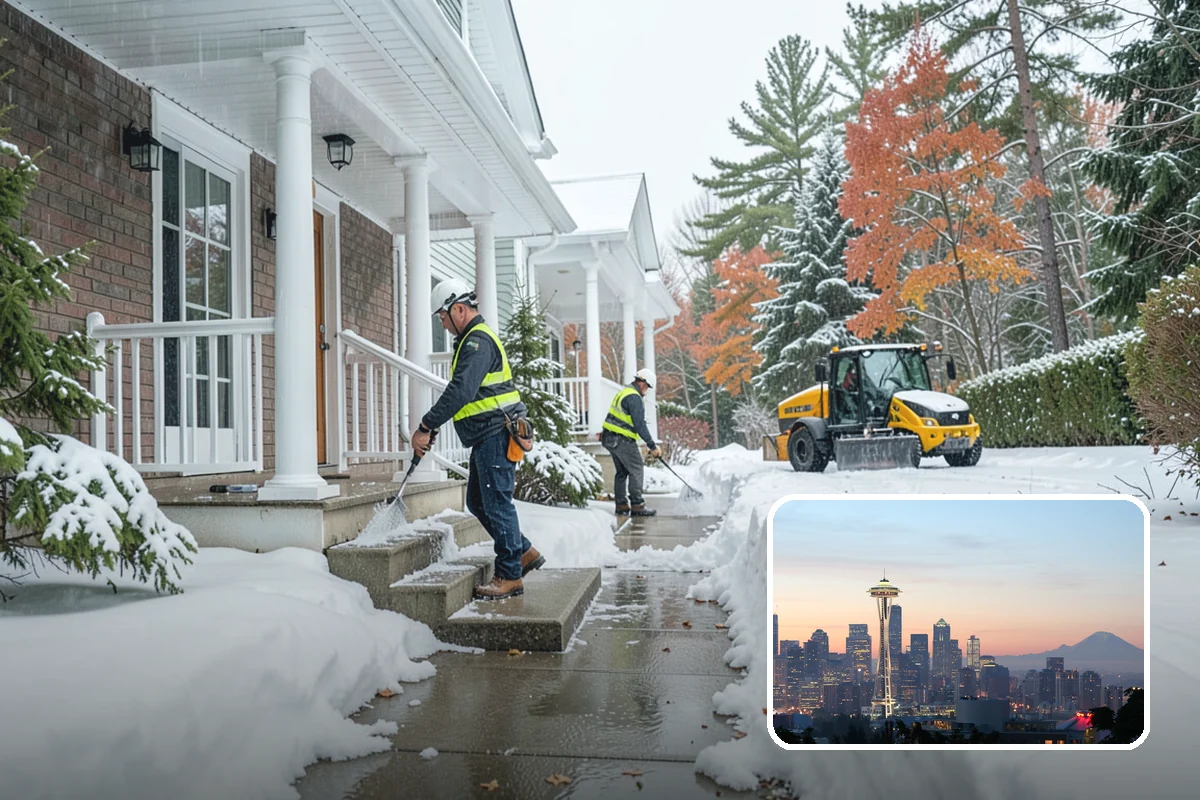 Low-Slope Roof Snow Removal in Seattle, King County, WA - Load reduction on roofs that cannot shed snow by gravity