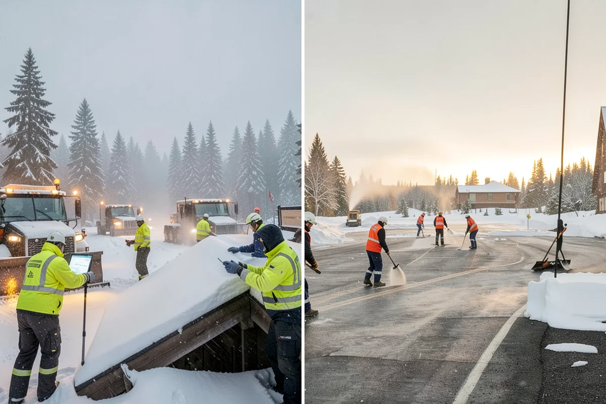 Low-Slope Roof Snow Removal in Seattle, King County, WA - Assess snow depth, water content, and load across the roof