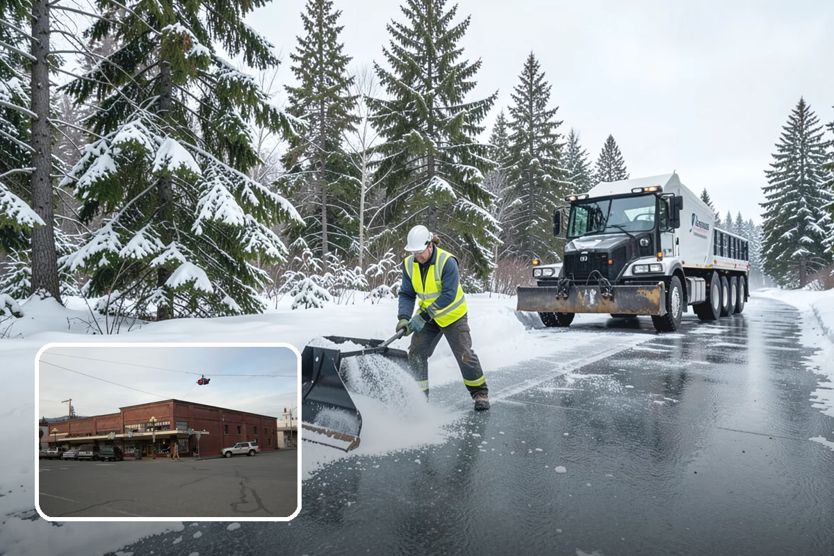 Low-Slope Roof Snow Removal in Sedro-Woolley, Skagit County, WA - Load reduction on roofs that cannot shed snow by gravity