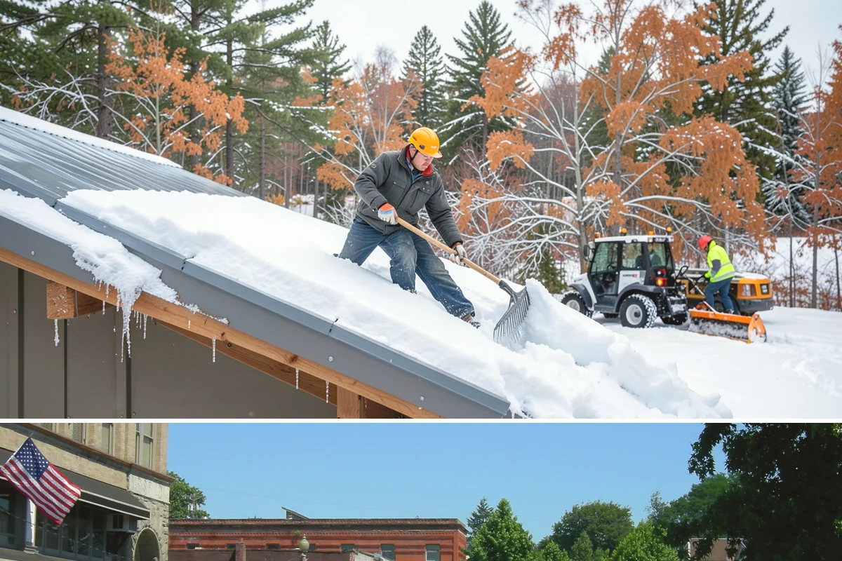 Low-Slope Roof Snow Removal in Snohomish, Snohomish County, WA - Low-slope roof snow removal is critical after major accumulation events from December through February, especially before rain...