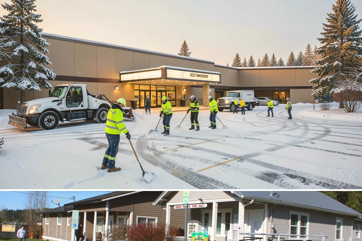 Low-Slope Roof Snow Removal in South Prairie, Pierce County, WA - Low-slope roof snow removal is critical after major accumulation events from December through February, especially before rain...