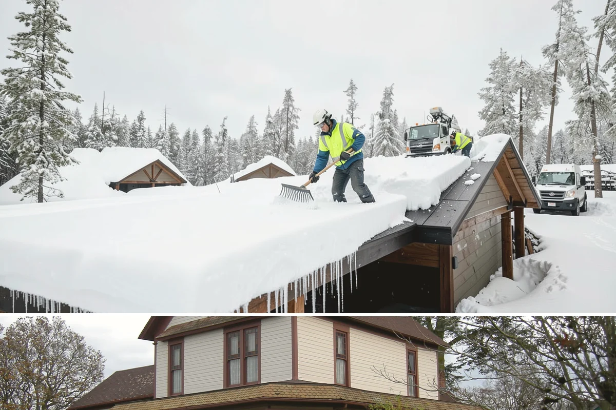 Low-Slope Roof Snow Removal in Sumner, Pierce County, WA - Low-slope roof snow removal is critical after major accumulation events from December through February, especially before rain...