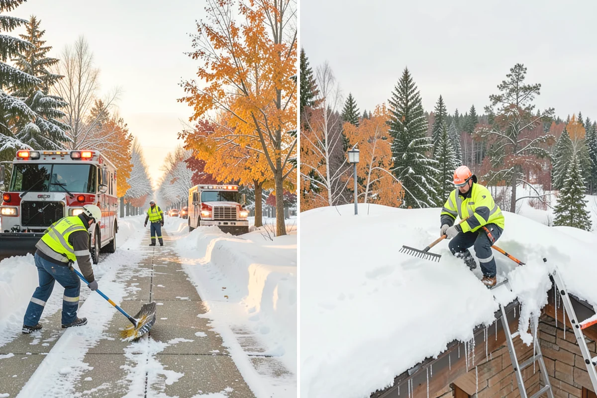 Low-Slope Roof Snow Removal in Tacoma, Pierce County, WA - Assess snow depth, water content, and load across the roof