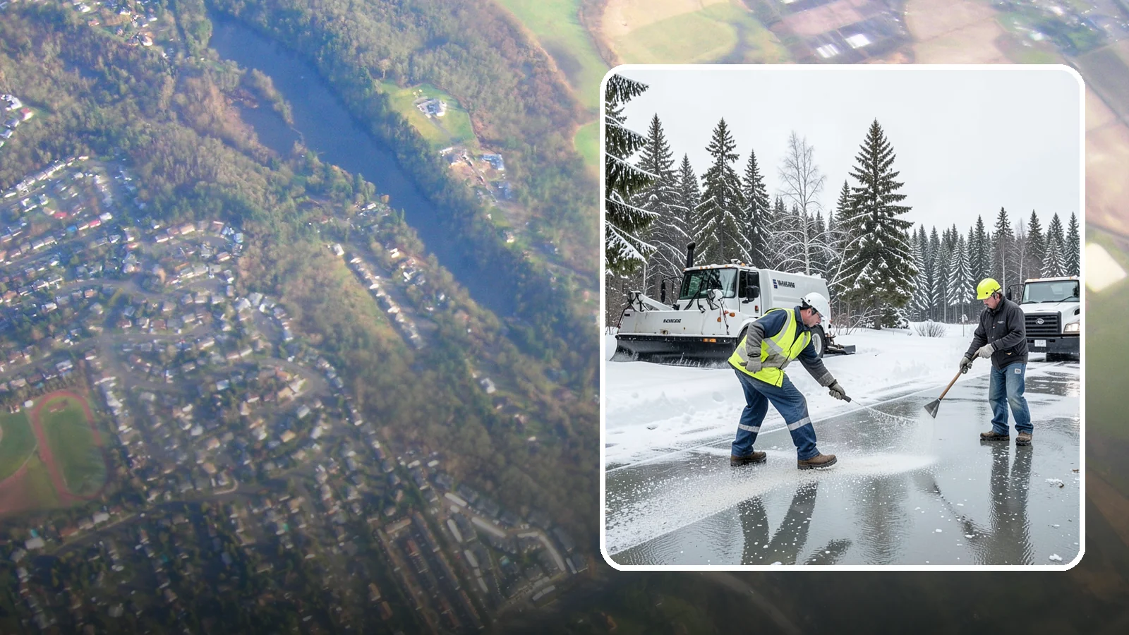 Magnesium Chloride Application in Algona, King County, WA - Magnesium chloride application melts ice at lower temperatures while being gentler on concrete, plants, and pets than rock salt.