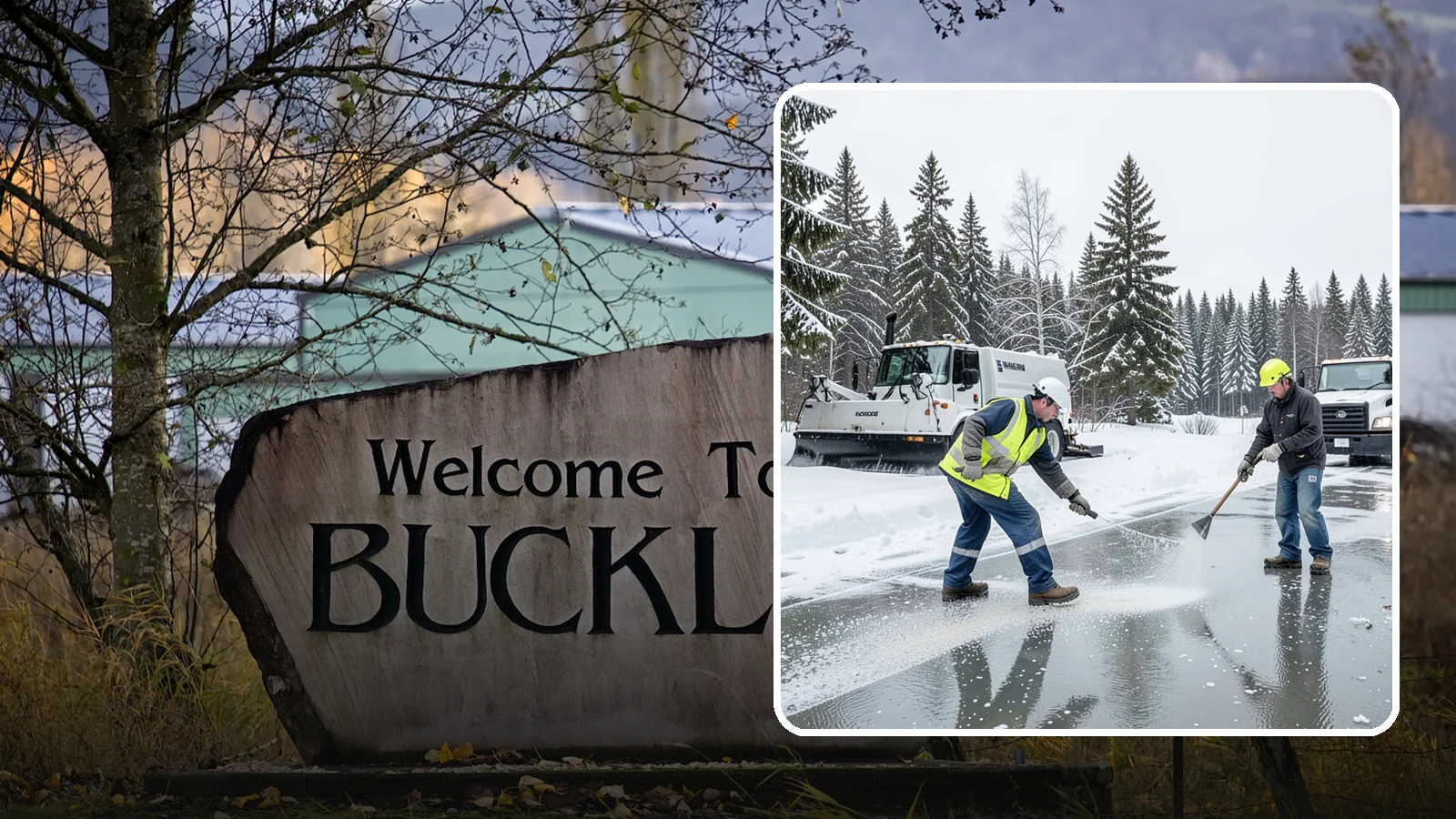 Magnesium Chloride Application in Buckley, Pierce County, WA - Magnesium chloride application melts ice at lower temperatures while being gentler on concrete, plants, and pets than rock salt.