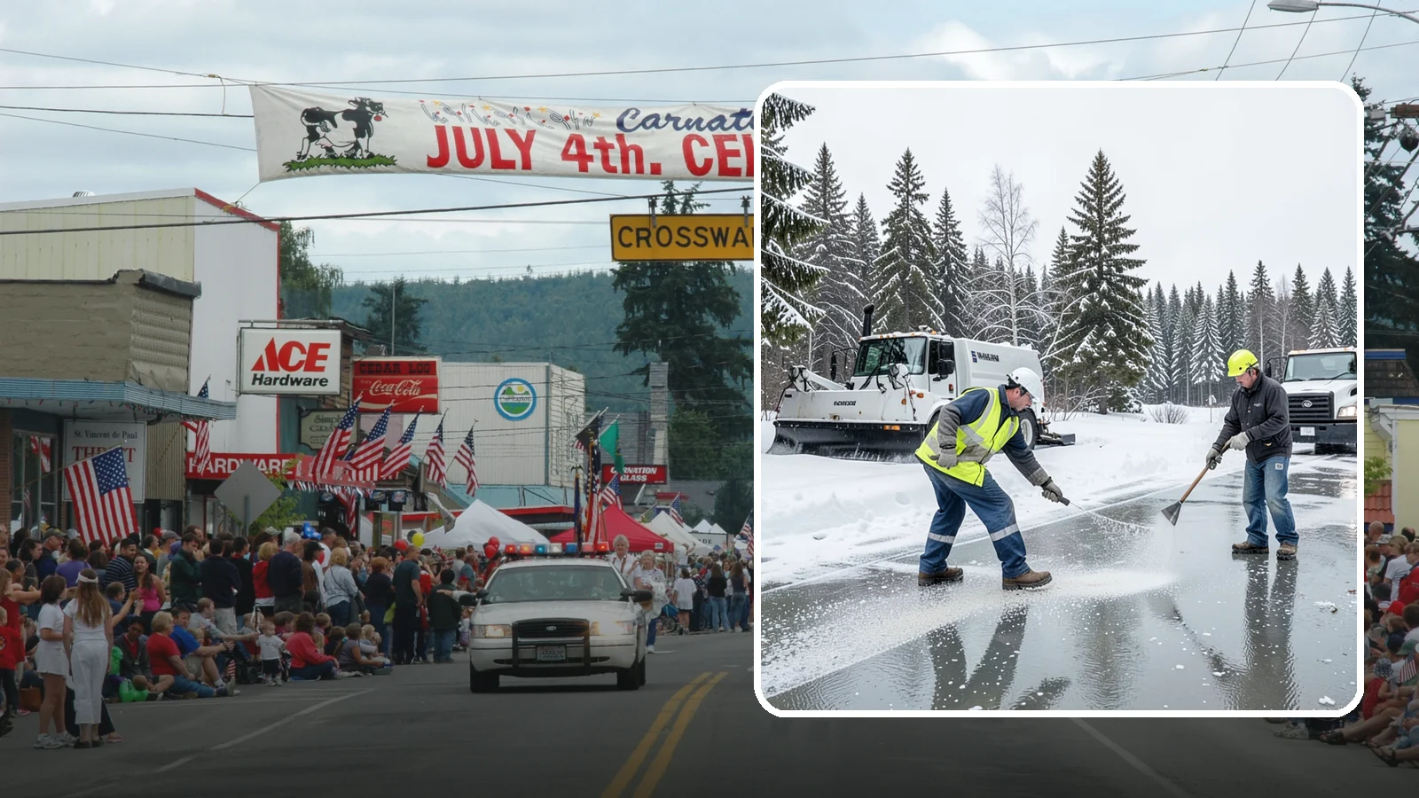 Magnesium Chloride Application in Carnation, King County, WA - Magnesium chloride application melts ice at lower temperatures while being gentler on concrete, plants, and pets than rock salt.