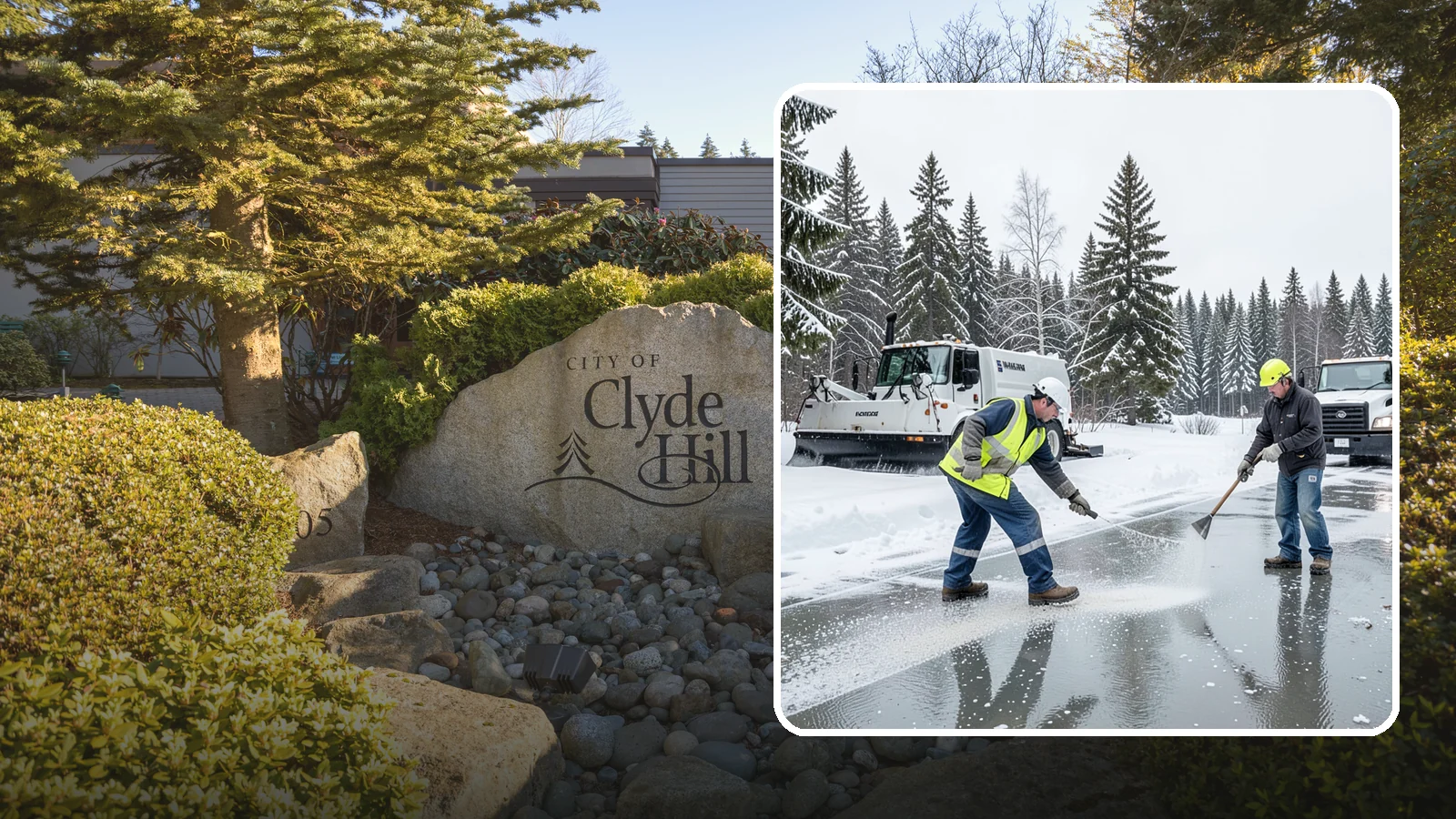 Magnesium Chloride Application in Clyde Hill, King County, WA - Magnesium chloride application melts ice at lower temperatures while being gentler on concrete, plants, and pets than rock salt.