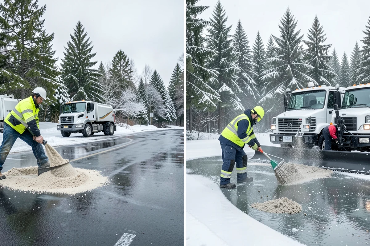 Magnesium Chloride Application in DuPont, Pierce County, WA - Confirm the forecast low favors magnesium chloride