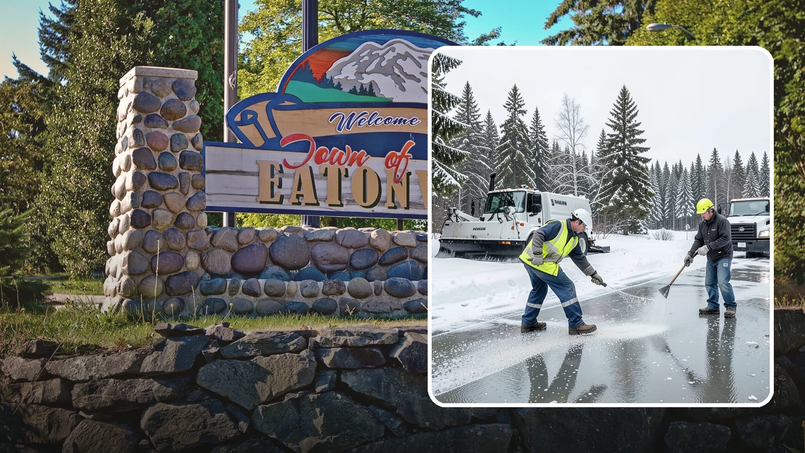Magnesium Chloride Application in Eatonville, Pierce County, WA - Magnesium chloride application melts ice at lower temperatures while being gentler on concrete, plants, and pets than rock salt.