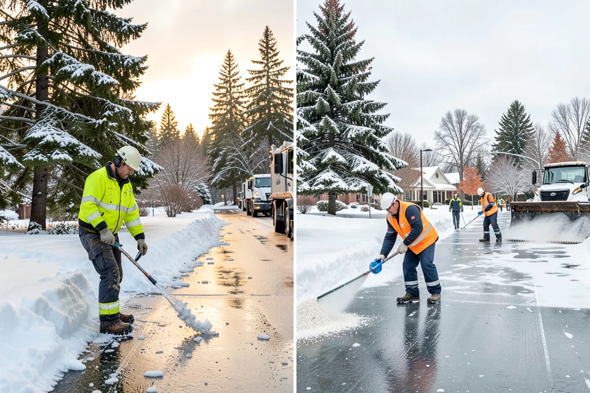 Magnesium Chloride Application in Enumclaw, King County, WA - Confirm the forecast low favors magnesium chloride