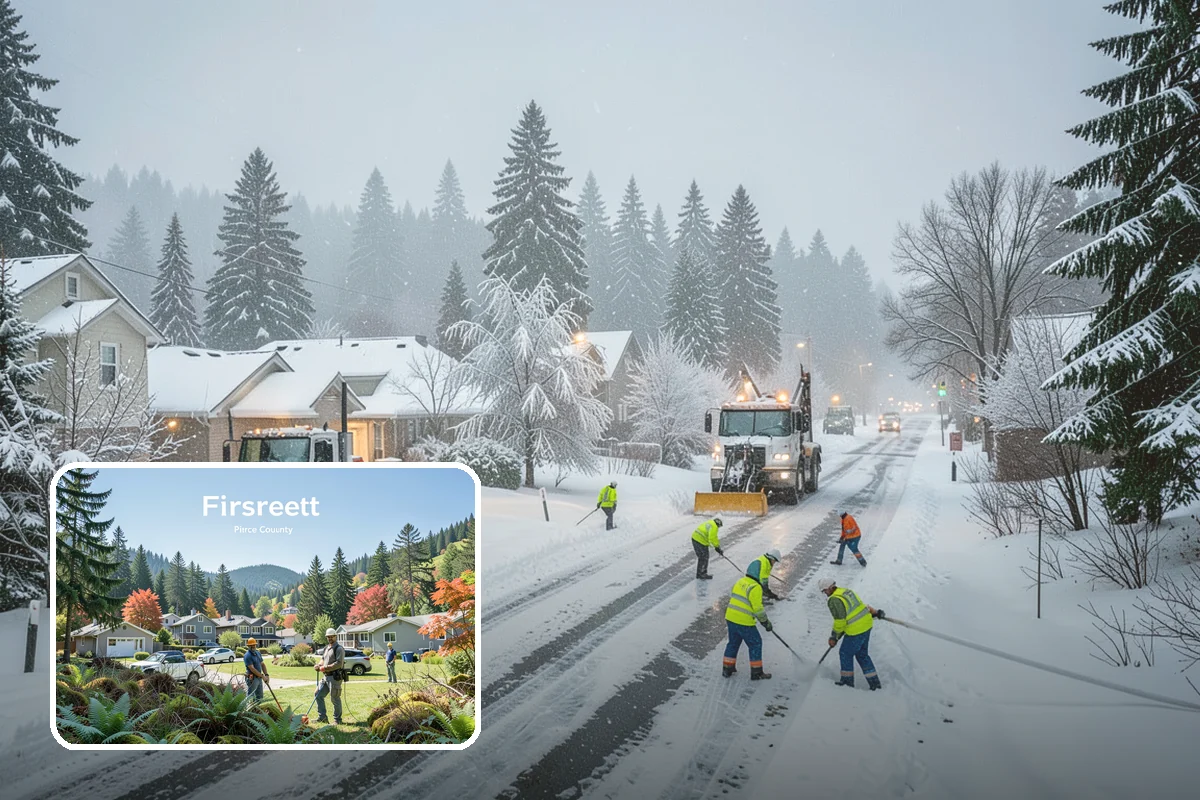Magnesium Chloride Application in Fircrest, Pierce County, WA - Melts ice at colder temperatures than rock salt