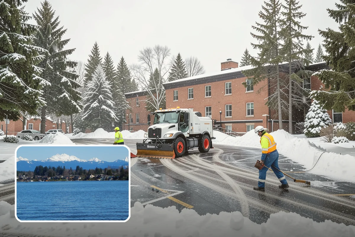 Magnesium Chloride Application in Lake Stevens, Snohomish County, WA - Melts ice at colder temperatures than rock salt