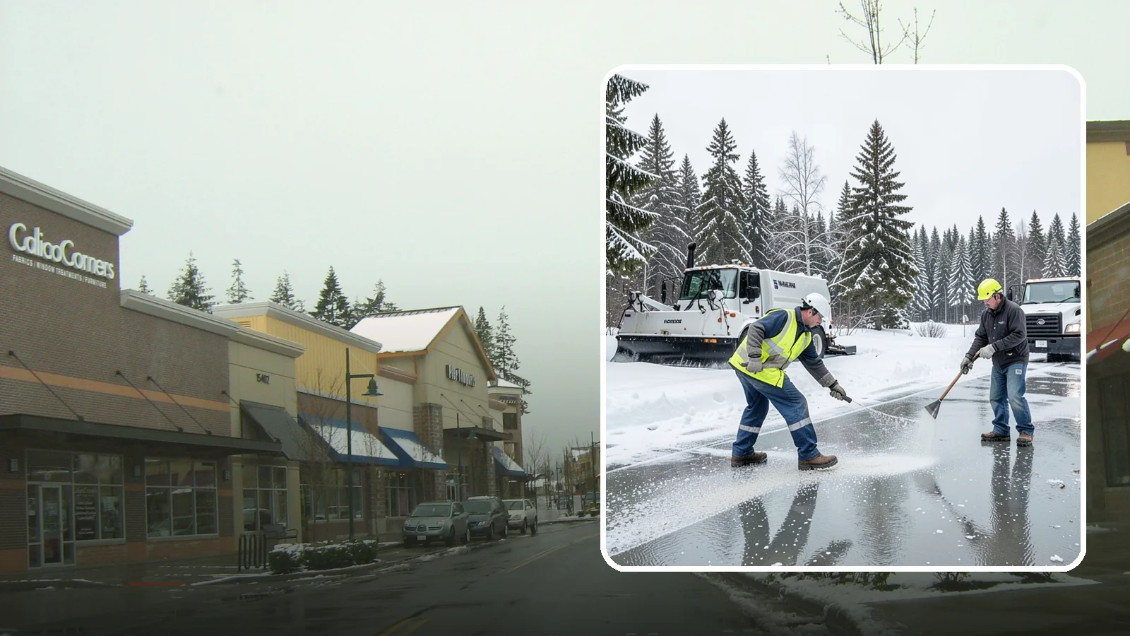 Magnesium Chloride Application in Mill Creek, Snohomish County, WA - Magnesium chloride application melts ice at lower temperatures while being gentler on concrete, plants, and pets than rock salt.