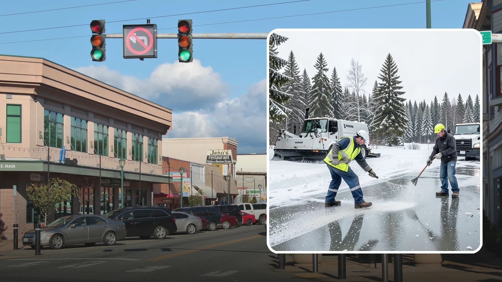 Magnesium Chloride Application in Monroe, Snohomish County, WA - Magnesium chloride application melts ice at lower temperatures while being gentler on concrete, plants, and pets than rock salt.