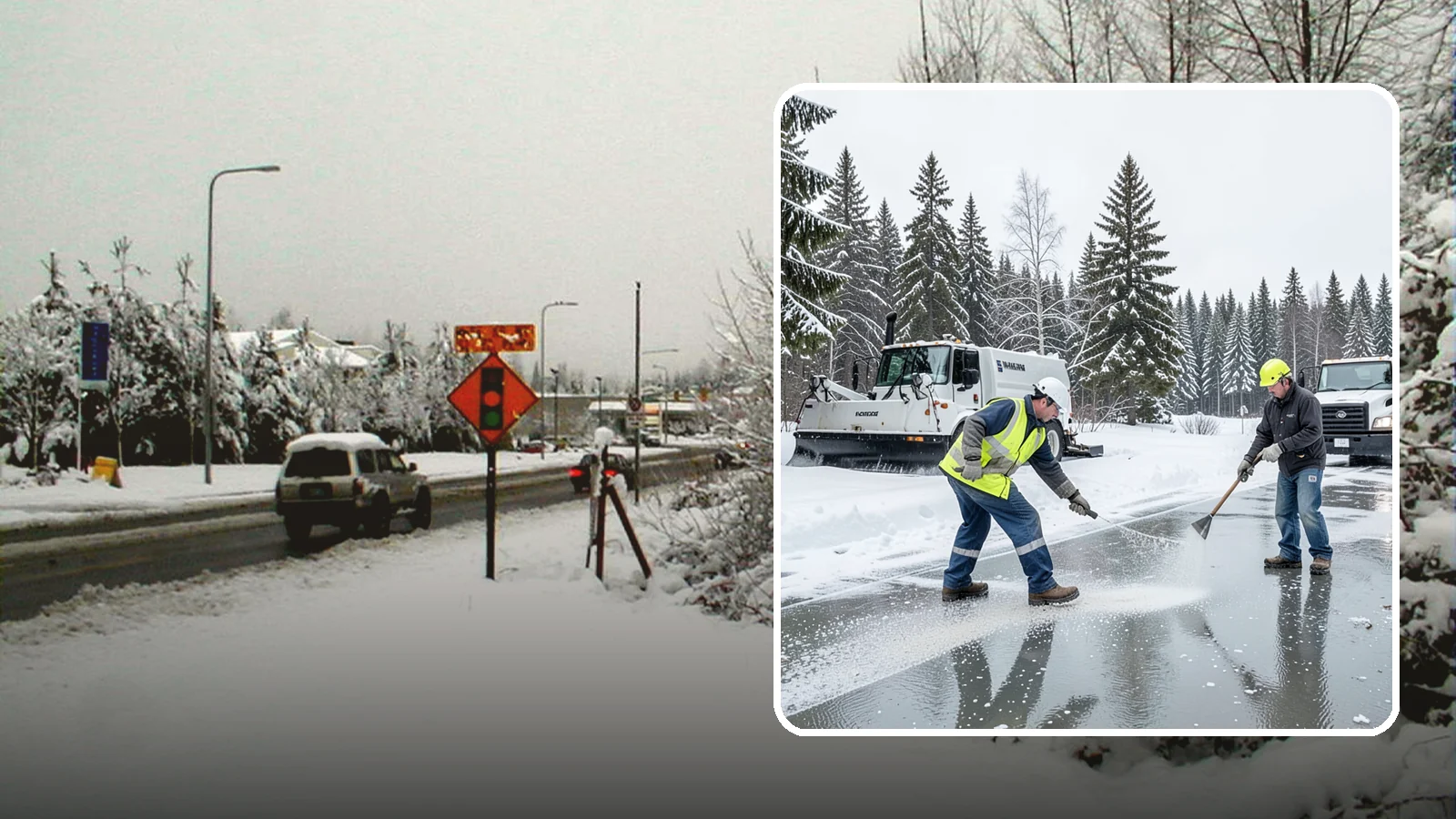 Magnesium Chloride Application in Newcastle, King County, WA - Magnesium chloride application melts ice at lower temperatures while being gentler on concrete, plants, and pets than rock salt.