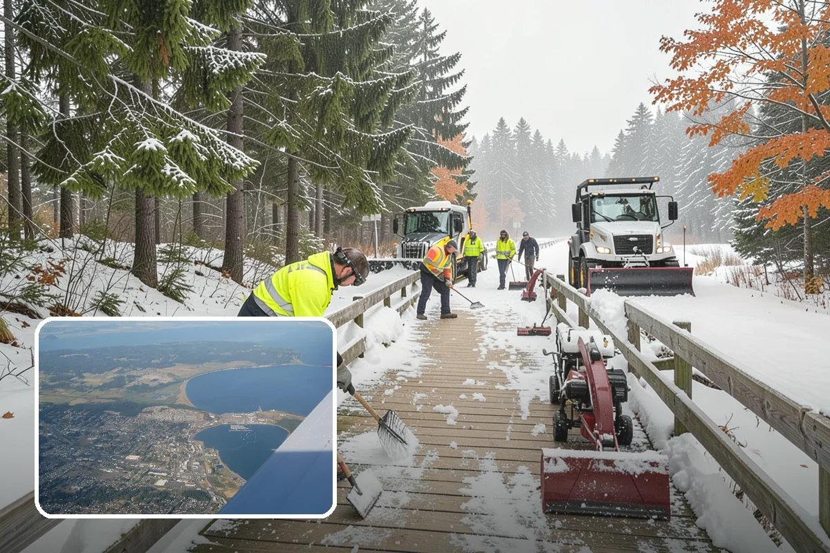Magnesium Chloride Application in Oak Harbor, Island County, WA - Melts ice at colder temperatures than rock salt
