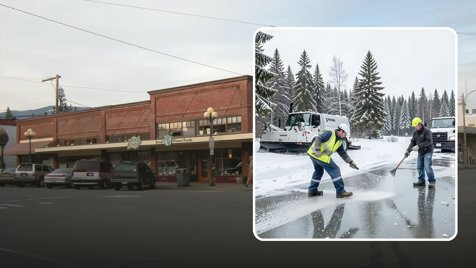 Magnesium Chloride Application in Sedro-Woolley, Skagit County, WA - Magnesium chloride application melts ice at lower temperatures while being gentler on concrete, plants, and pets than rock salt.