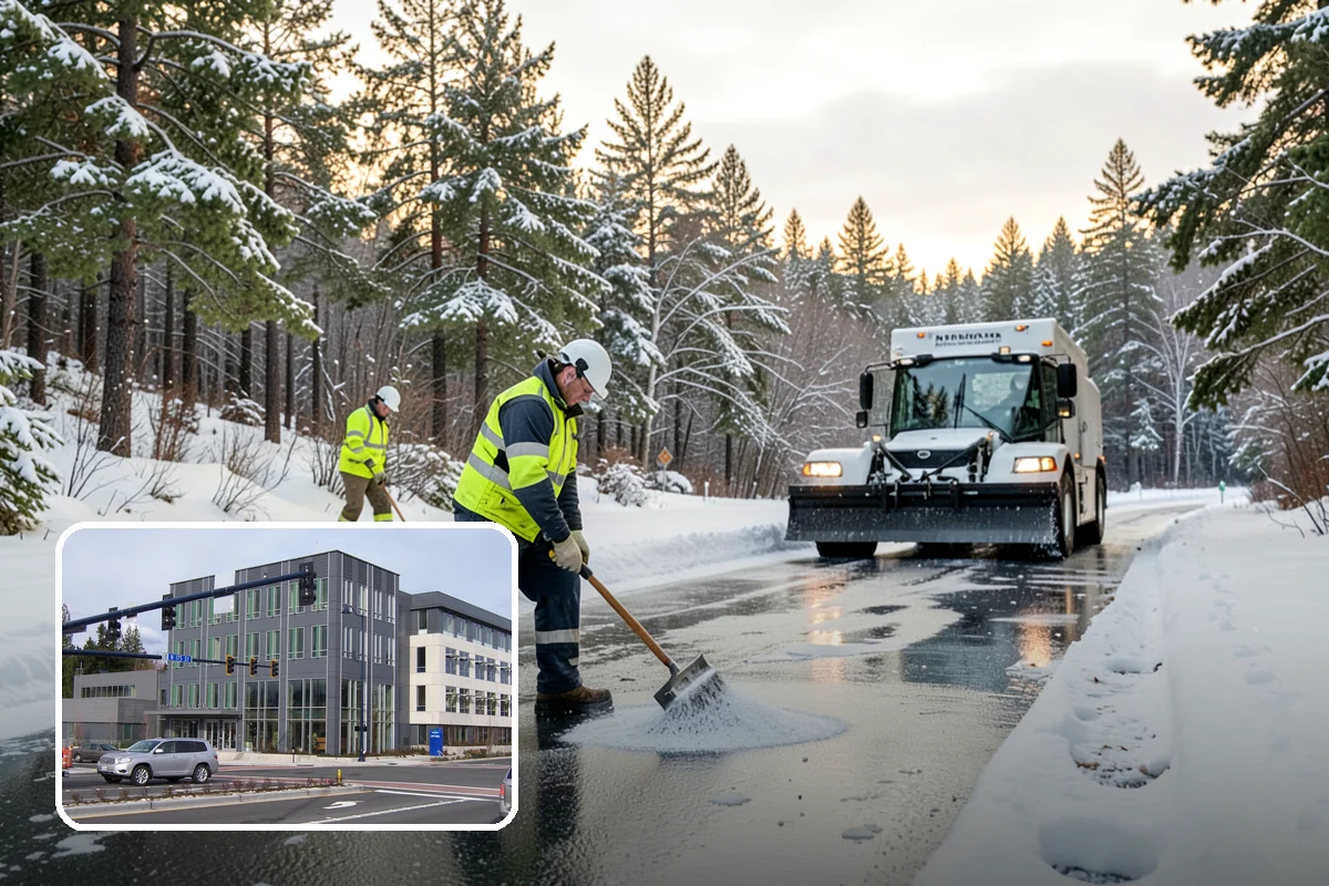 Magnesium Chloride Application in Shoreline, King County, WA - Melts ice at colder temperatures than rock salt