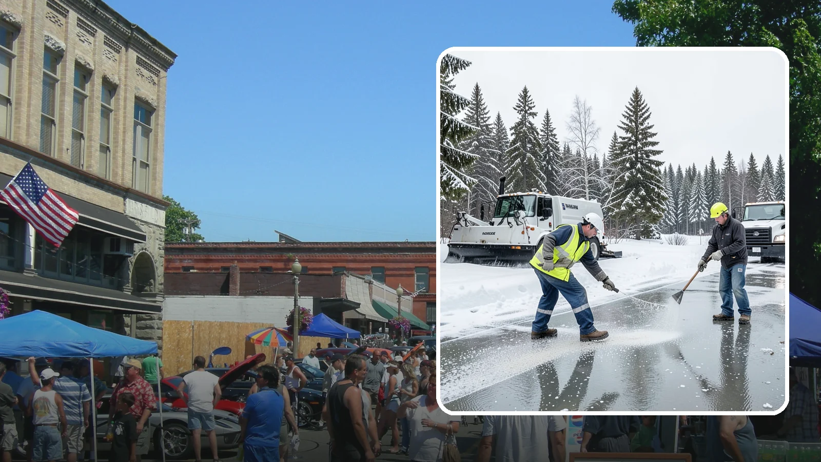 Magnesium Chloride Application in Snohomish, Snohomish County, WA - Magnesium chloride application melts ice at lower temperatures while being gentler on concrete, plants, and pets than rock salt.