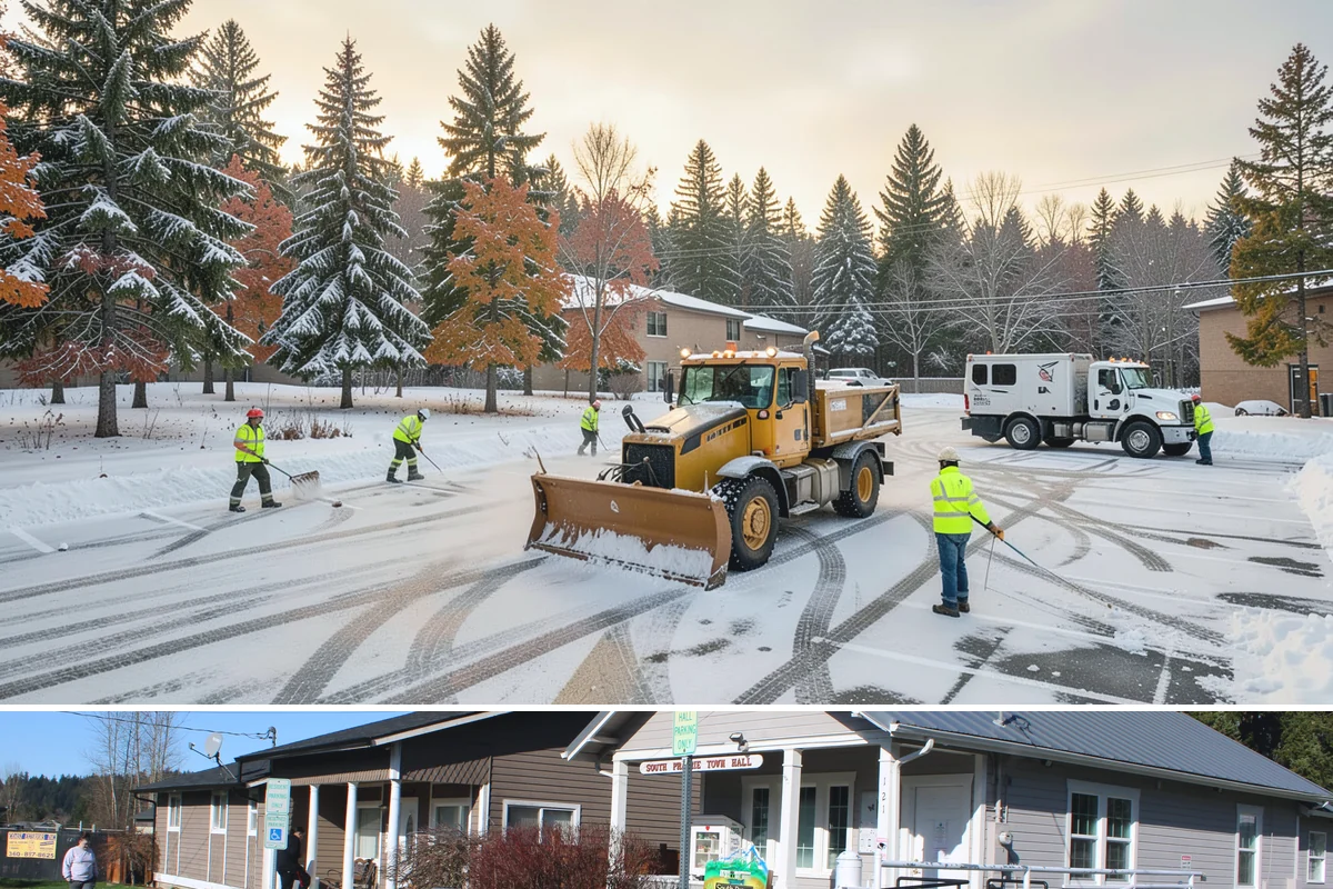 Magnesium Chloride Application in South Prairie, Pierce County, WA - Magnesium chloride application is favored during the colder December and January outflow events when Puget Sound lows drop toward...
