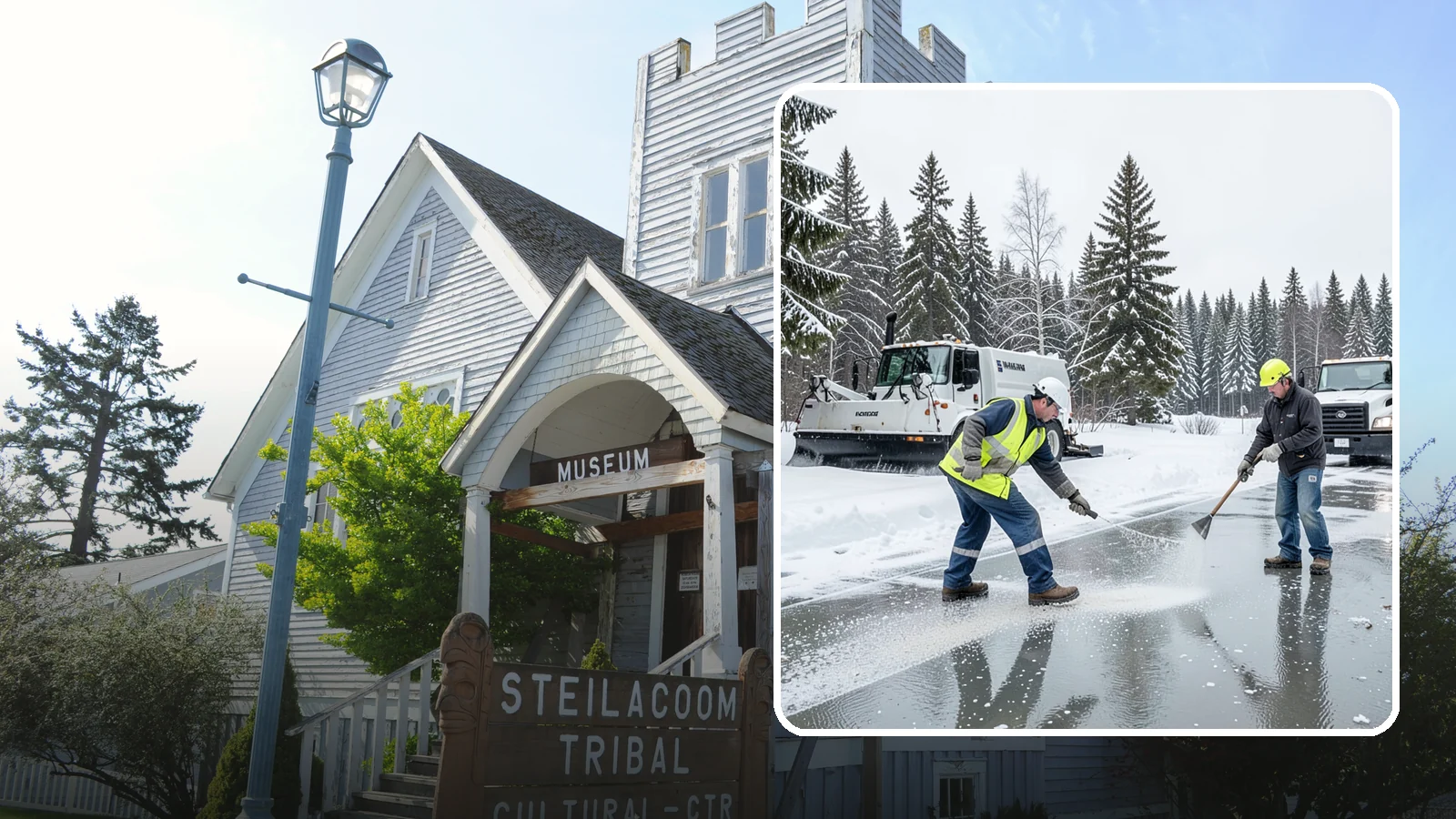 Magnesium Chloride Application in Steilacoom, Pierce County, WA - Magnesium chloride application melts ice at lower temperatures while being gentler on concrete, plants, and pets than rock salt.