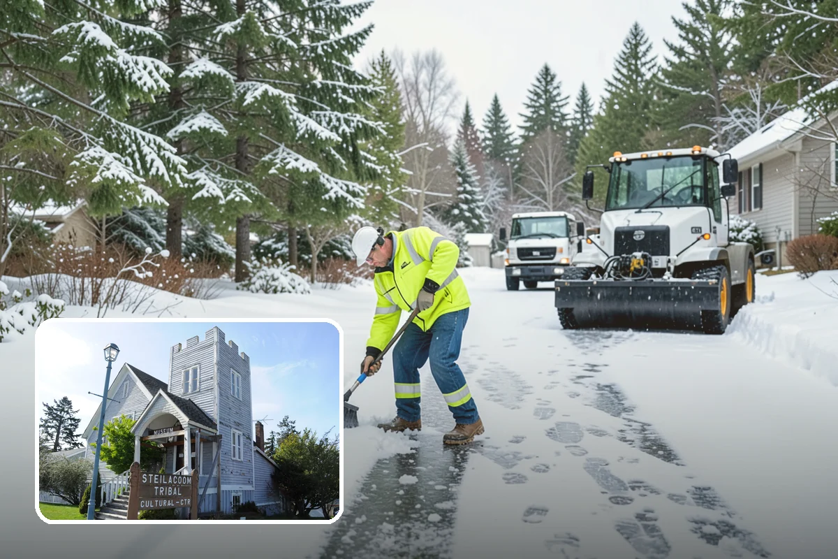 Magnesium Chloride Application in Steilacoom, Pierce County, WA - Melts ice at colder temperatures than rock salt