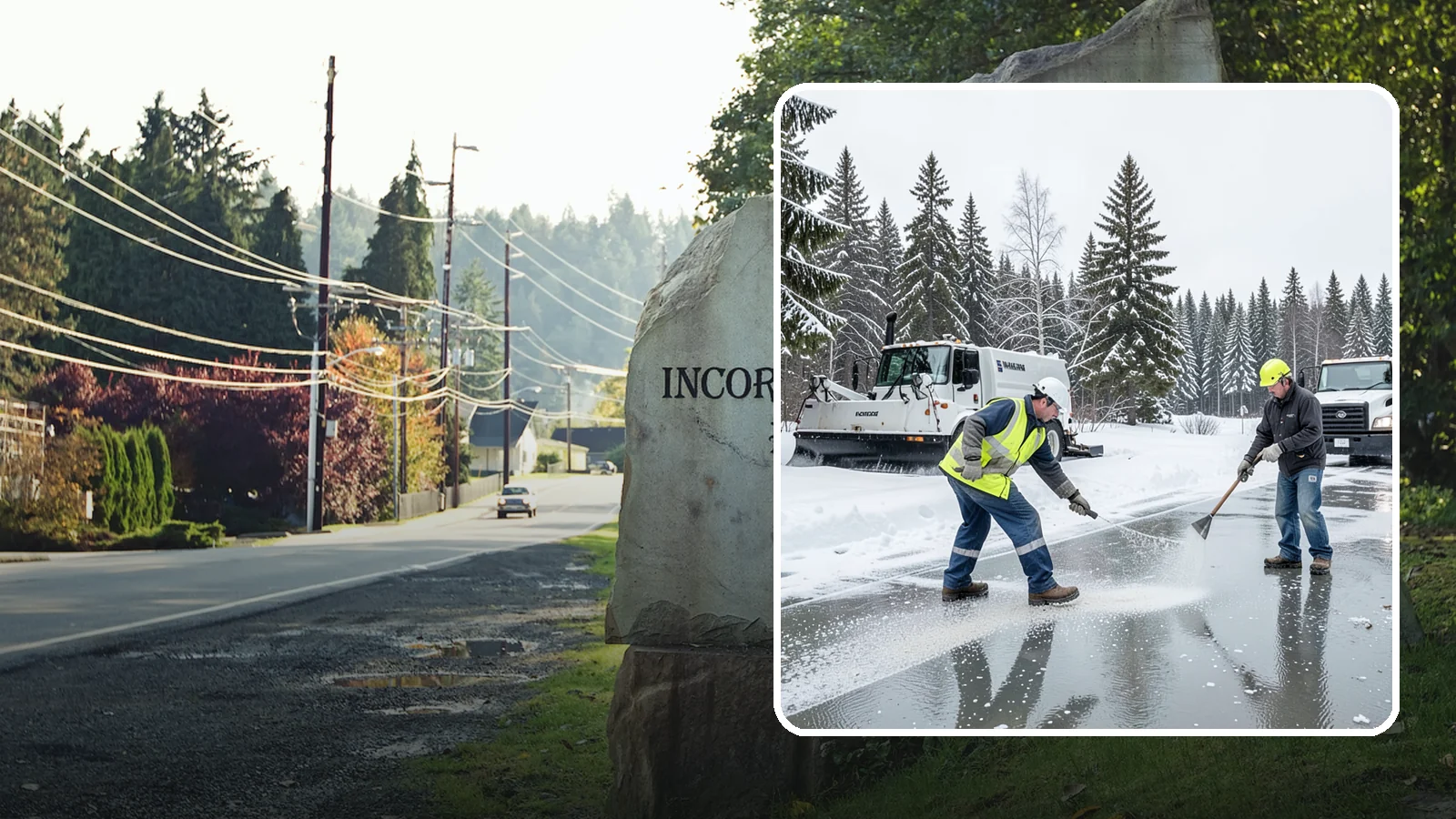 Magnesium Chloride Application in Wilkeson, Pierce County, WA - Magnesium chloride application melts ice at lower temperatures while being gentler on concrete, plants, and pets than rock salt.