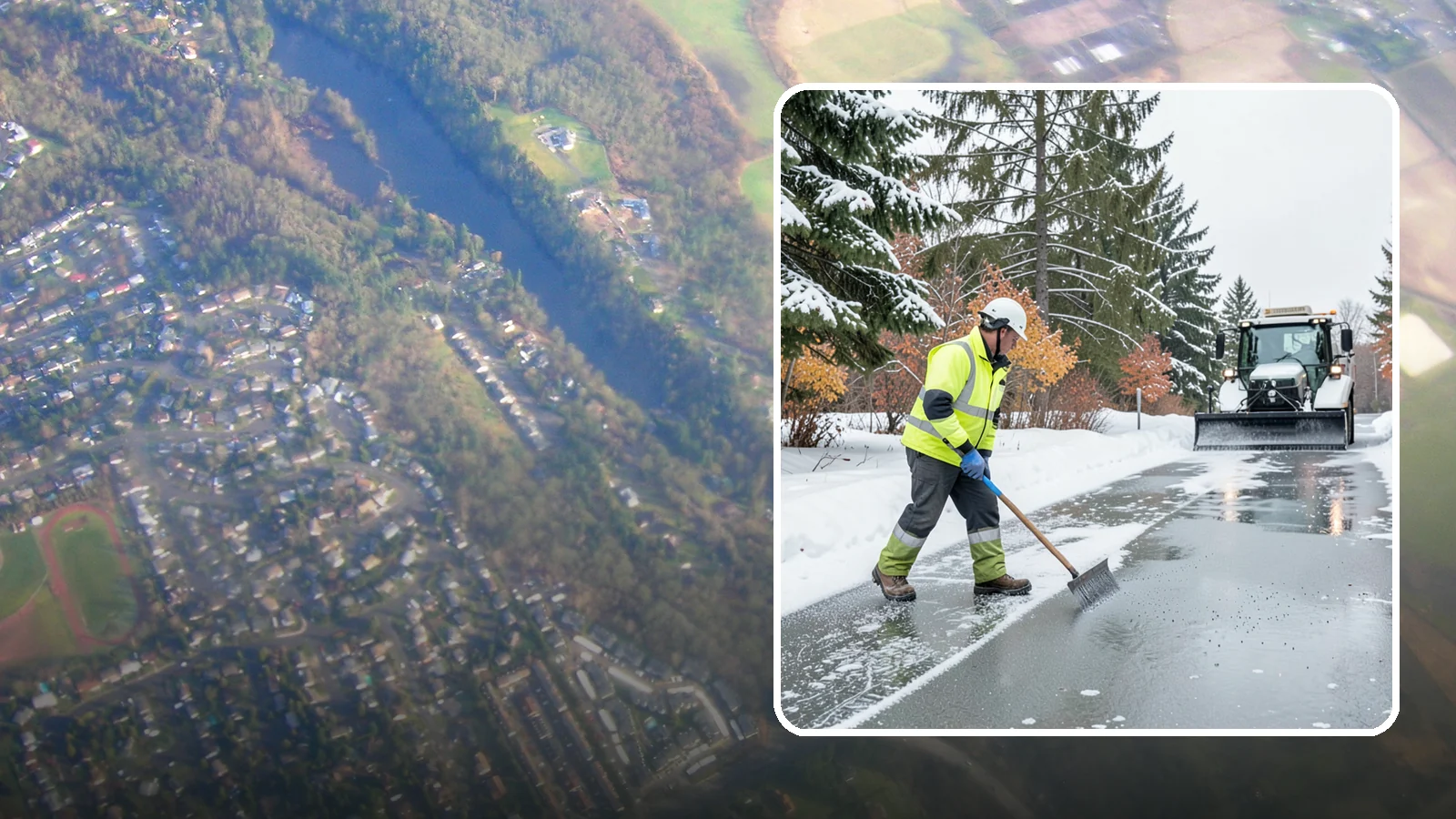 Magnesium Chloride Spreading in Algona, King County, WA - Magnesium chloride spreading delivers effective deicing with less damage to concrete, vegetation, and paws than harsher salts.