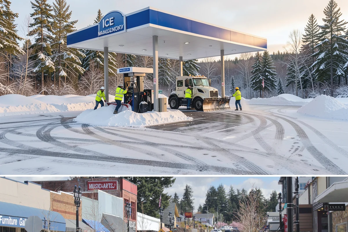 Magnesium Chloride Spreading in Bothell, King County, WA - Magnesium chloride sees steady use from December through February on properties where landscaping and pet safety are priorities.