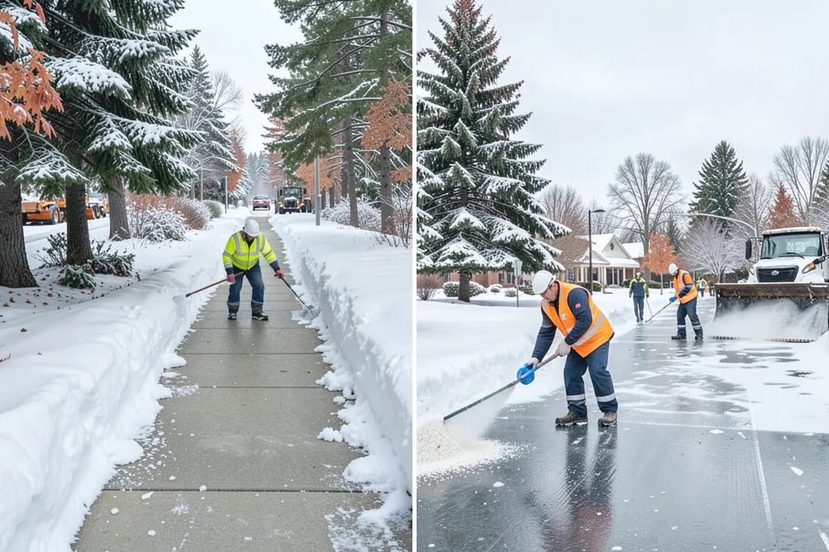 Magnesium Chloride Spreading in Buckley, Pierce County, WA - Survey the site for landscaping and pet-traffic areas that need a milder deicer