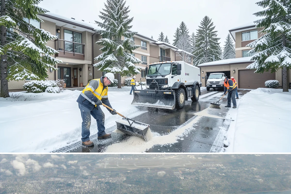 Magnesium Chloride Spreading in Burien, King County, WA - Magnesium chloride sees steady use from December through February on properties where landscaping and pet safety are priorities.
