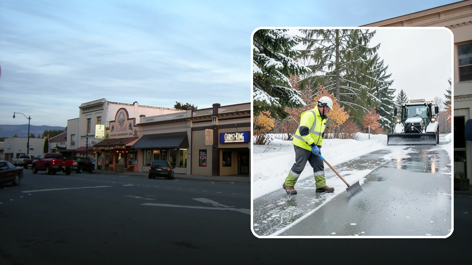 Magnesium Chloride Spreading in Burlington, Skagit County, WA - Magnesium chloride spreading delivers effective deicing with less damage to concrete, vegetation, and paws than harsher salts.