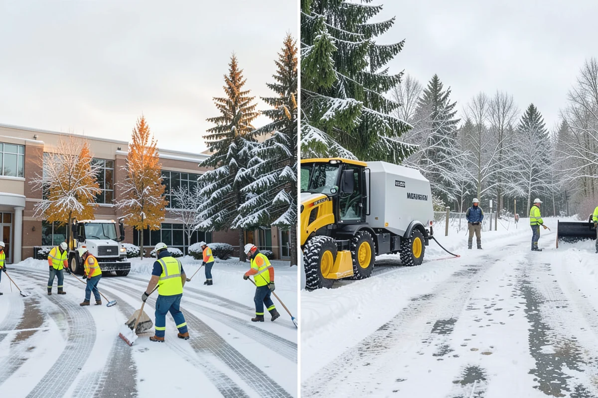 Magnesium Chloride Spreading in Coupeville, Island County, WA - Survey the site for landscaping and pet-traffic areas that need a milder deicer