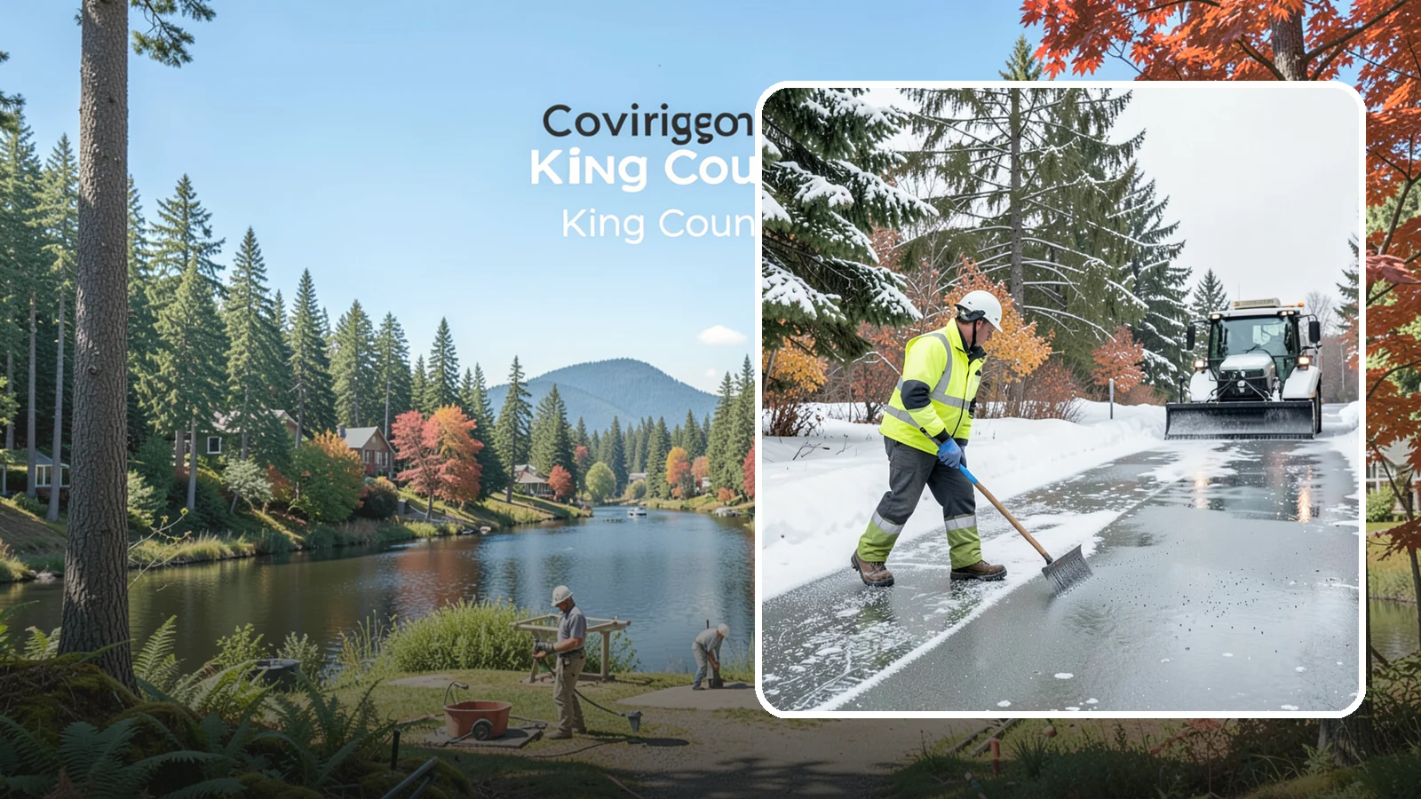 Magnesium Chloride Spreading in Covington, King County, WA - Magnesium chloride spreading delivers effective deicing with less damage to concrete, vegetation, and paws than harsher salts.