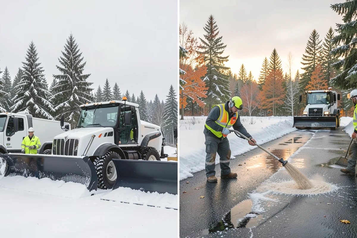 Magnesium Chloride Spreading in Covington, King County, WA - Survey the site for landscaping and pet-traffic areas that need a milder deicer