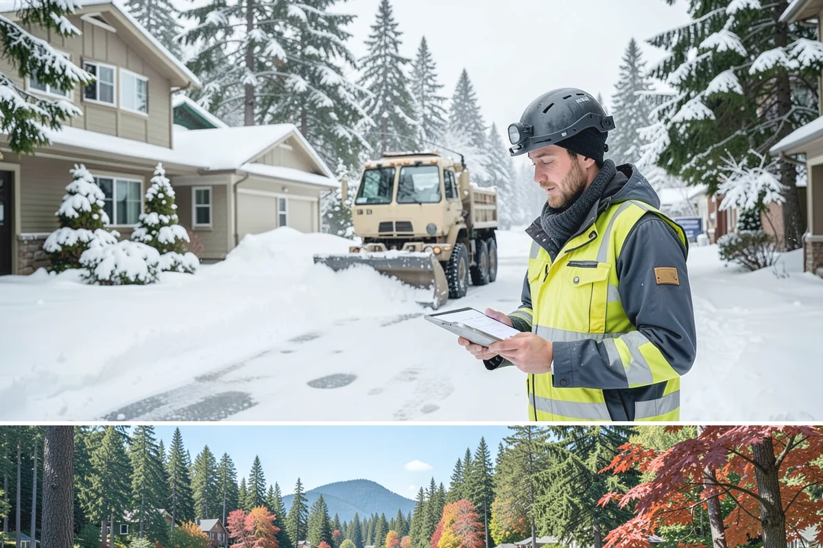 Magnesium Chloride Spreading in Covington, King County, WA - Magnesium chloride sees steady use from December through February on properties where landscaping and pet safety are priorities.