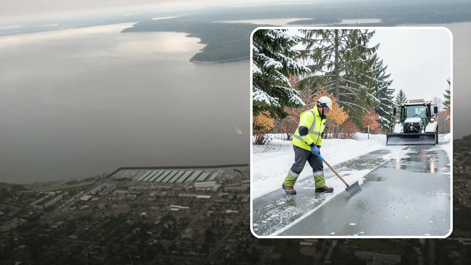 Magnesium Chloride Spreading in Des Moines, King County, WA - Magnesium chloride spreading delivers effective deicing with less damage to concrete, vegetation, and paws than harsher salts.