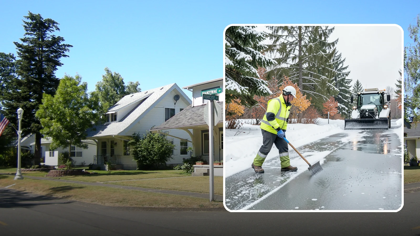 Magnesium Chloride Spreading in DuPont, Pierce County, WA - Magnesium chloride spreading delivers effective deicing with less damage to concrete, vegetation, and paws than harsher salts.