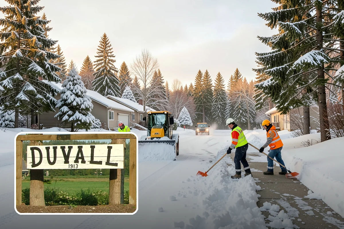 Magnesium Chloride Spreading in Duvall, King County, WA - Less corrosive to concrete, rebar, and metal railings than rock salt