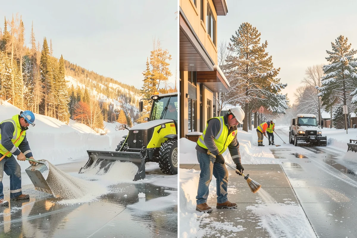 Magnesium Chloride Spreading in Eatonville, Pierce County, WA - Survey the site for landscaping and pet-traffic areas that need a milder deicer