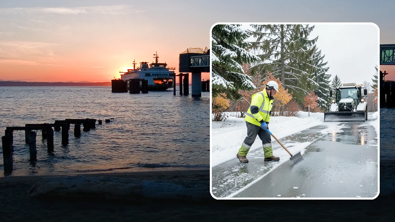Magnesium Chloride Spreading in Edmonds, Snohomish County, WA - Magnesium chloride spreading delivers effective deicing with less damage to concrete, vegetation, and paws than harsher salts.