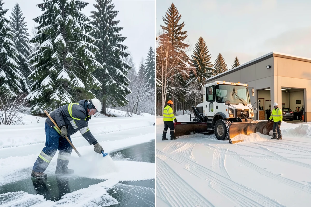 Magnesium Chloride Spreading in Enumclaw, King County, WA - Survey the site for landscaping and pet-traffic areas that need a milder deicer