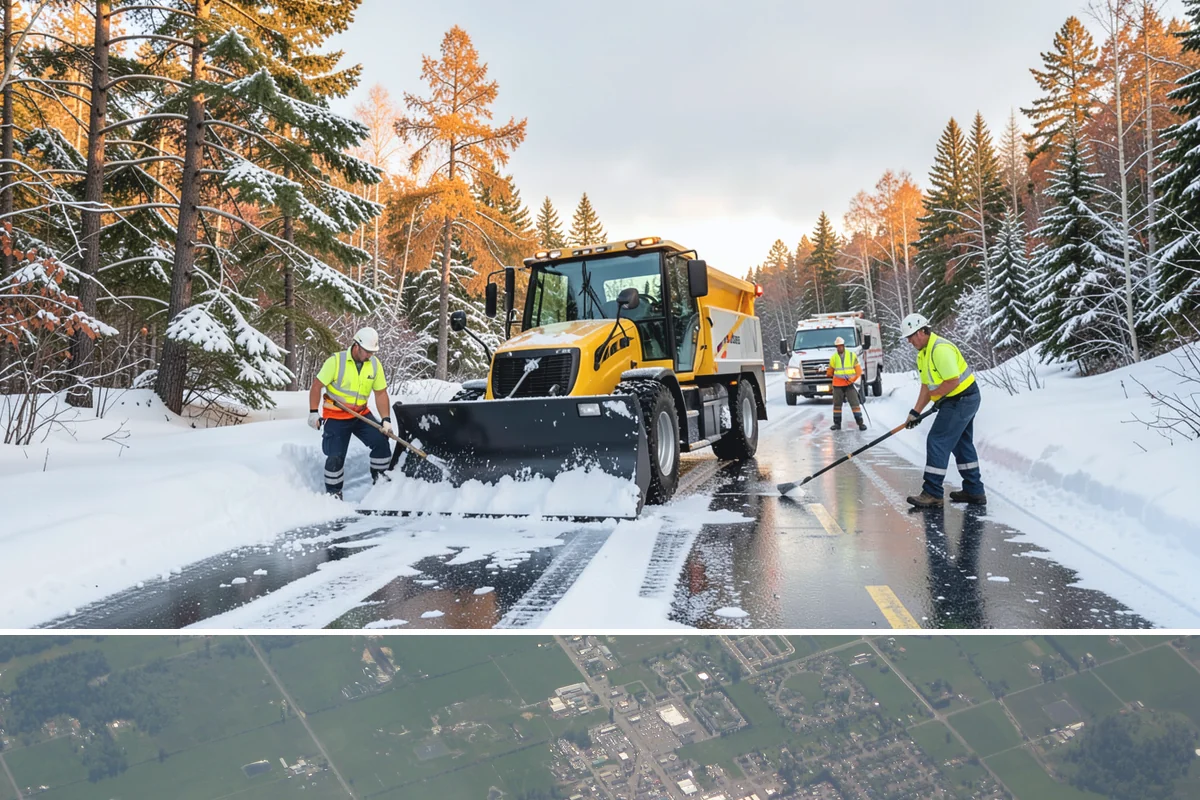 Magnesium Chloride Spreading in Enumclaw, King County, WA - Magnesium chloride sees steady use from December through February on properties where landscaping and pet safety are priorities.