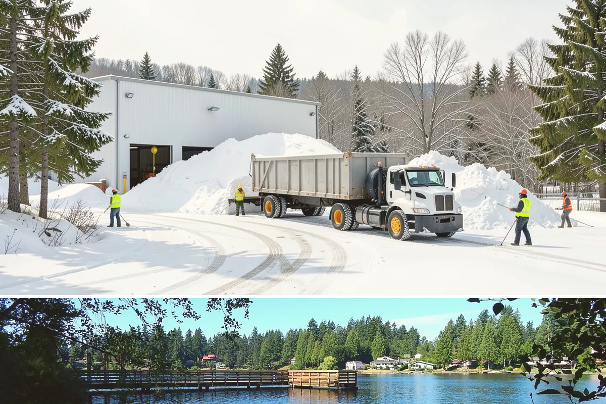 Magnesium Chloride Spreading in Federal Way, King County, WA - Magnesium chloride sees steady use from December through February on properties where landscaping and pet safety are priorities.