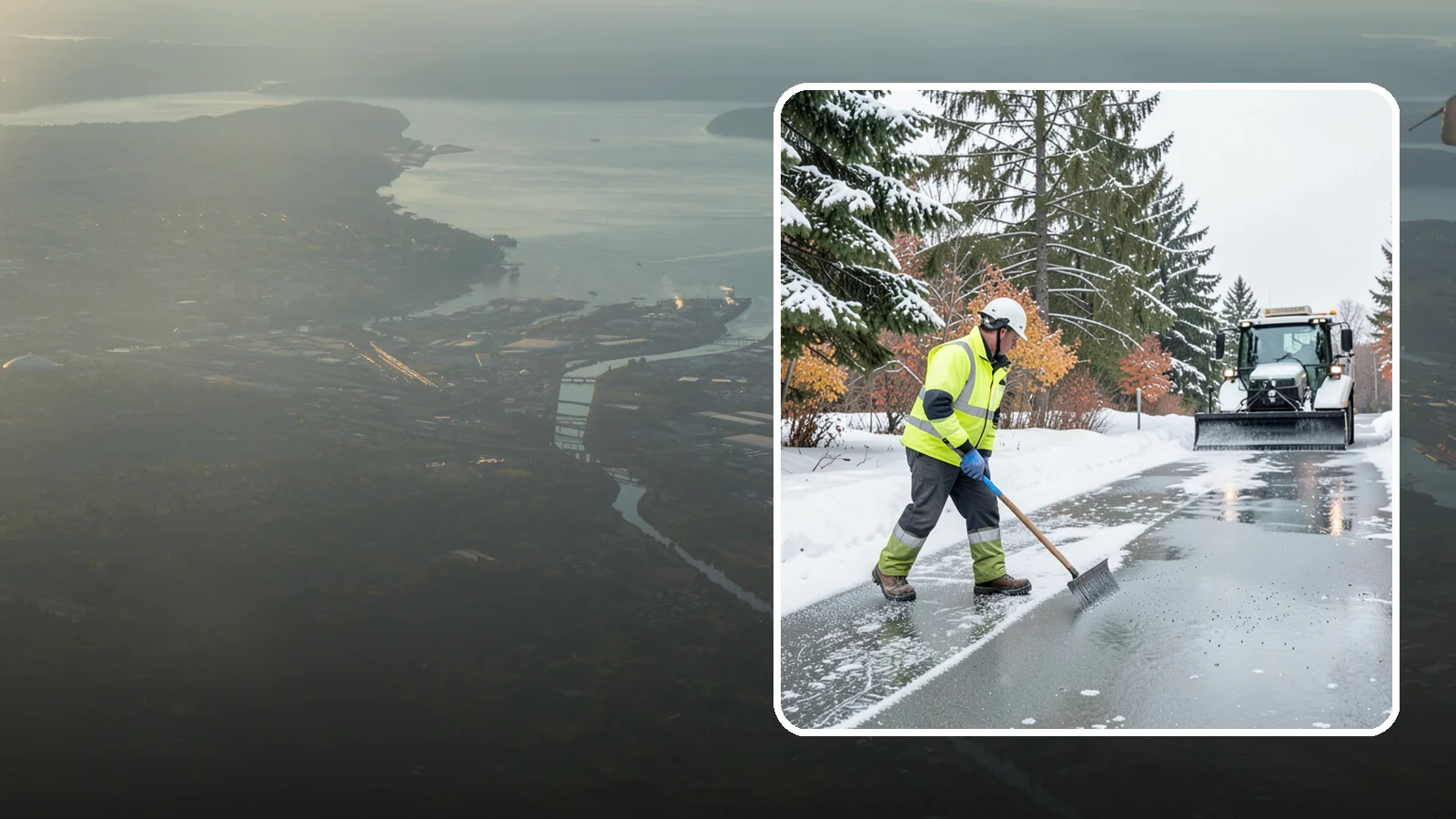 Magnesium Chloride Spreading in Fife, Pierce County, WA - Magnesium chloride spreading delivers effective deicing with less damage to concrete, vegetation, and paws than harsher salts.